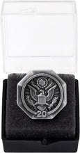 SHOP AWARDS AND GIFTS Service Lapel Pins, US Federal Government Logo Seal, Recognition Gift, 5/8 Inch, Pack of 6, Silver, 20 Years