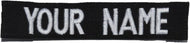 Custom Ripstop Name Tape with Hook Fastener - Black