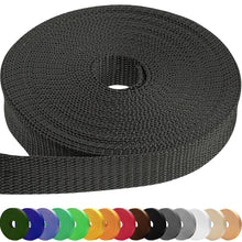 TECEUM 3/4" & 5/8" & 1" & 1.5" & 2" Webbing – 10 25 50 Yards – 40+ Colors – Heavy Duty 1 Inch 1.5 Inch 2 Inch Backpack Straps – Webbing for Outdoors Indoors Crafting DIY