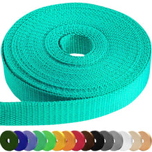 TECEUM 3/4" & 5/8" & 1" & 1.5" & 2" Webbing – 10 25 50 Yards – 40+ Colors – Heavy Duty 1 Inch 1.5 Inch 2 Inch Backpack Straps – Webbing for Outdoors Indoors Crafting DIY