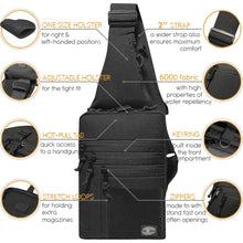 TECEUM Tactical Compact Sling Bag – CCW for Everyday – 10+ Styles – Shoulder EDC Crossbody Bag for Concealed Carry of Handgun