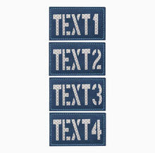 Custom Reflective Call Sign Laser Cut Patch IR Flag Patch (4 Pack, Black)