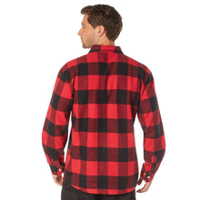 Rothco Buffalo Plaid Flannel Long Sleeve Shirt – Casual Button-Down with Heavyweight 8-oz Cotton Material