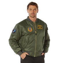Rothco Flight Jacket with Patches - Classic Cold Weather Bomber Jacket with Morale Patches Included