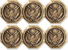 SHOP AWARDS AND GIFTS Service Lapel Pins, US Federal Government Logo Seal, Recognition Gift, 5/8 Inch, Pack of 6, Gold, 35 Years