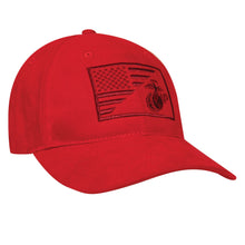 Rothco USMC Eagle, Globe and Anchor/US Flag Low Pro Cap - Patriotic Marine Corps Hat