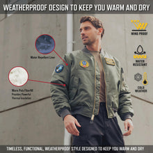 Rothco Flight Jacket with Patches - Classic Cold Weather Bomber Jacket with Morale Patches Included