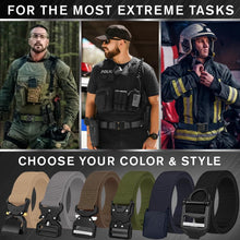 TECEUM Tactical Belt – Coyote B5 M – Heavy-Duty Military, Work, Hiking,Rigger, Utility, EDC Men’s Belts – Quick-Release – Nylon Web