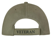 Rothco Vintage Veteran Low Profile Cap - Baseball Cap with Veteran Text and Adjustable Back