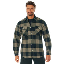 Rothco Buffalo Plaid Flannel Long Sleeve Shirt – Casual Button-Down with Heavyweight 8-oz Cotton Material