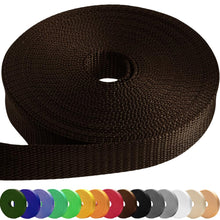 TECEUM 3/4" & 5/8" & 1" & 1.5" & 2" Webbing – 10 25 50 Yards – 40+ Colors – Heavy Duty 1 Inch 1.5 Inch 2 Inch Backpack Straps – Webbing for Outdoors Indoors Crafting DIY