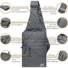 TECEUM Tactical Compact Sling Bag – CCW for Everyday – 10+ Styles – Shoulder EDC Crossbody Bag for Concealed Carry of Handgun