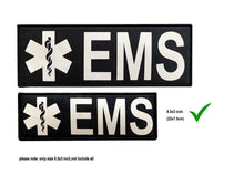 Reflective EMS EMT Star of Life Back Panel Patch(11x4 Inch)
