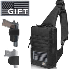 TECEUM Tactical Compact Sling Bag – CCW for Everyday – 10+ Styles – Shoulder EDC Crossbody Bag for Concealed Carry of Handgun