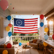250 Years USA Anniversary 3x5 FT Outside Flag - Embroidered Stars, Heavy-Duty Outdoor Polyester, Fade-Resistant, Reinforced Stripes & Brass Grommets Patriotic US Flags, High Wind all Weather Flag