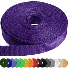 TECEUM 3/4" & 5/8" & 1" & 1.5" & 2" Webbing – 10 25 50 Yards – 40+ Colors – Heavy Duty 1 Inch 1.5 Inch 2 Inch Backpack Straps – Webbing for Outdoors Indoors Crafting DIY