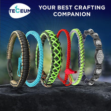 TECEUM Micro Paracord – 1.18 mm X 125 ft – Micro Utility Cord – Thin Braided Paracord Rope – Best for Crafting, DIY Projects, Fishing, Camping – Wind Chime Replacement – Survival Strong String