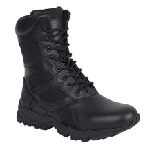 Rothco Forced Entry Deployment Boot with Side Zipper – 8 Inch Tactical Uniform Boots – Black