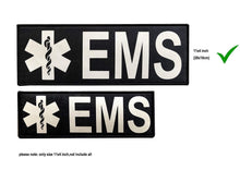 Reflective EMS EMT Star of Life Back Panel Patch(11x4 Inch)