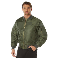Rothco Flight Jacket with Patches - Classic Cold Weather Bomber Jacket with Morale Patches Included