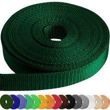 TECEUM 3/4" & 5/8" & 1" & 1.5" & 2" Webbing – 10 25 50 Yards – 40+ Colors – Heavy Duty 1 Inch 1.5 Inch 2 Inch Backpack Straps – Webbing for Outdoors Indoors Crafting DIY
