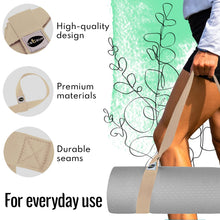 TECEUM Yoga Mat Strap – 30+ Colors – Adjustable Mat Holder Sling Carrier for All Mats [Mat Not Included]