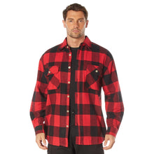 Rothco Buffalo Plaid Flannel Long Sleeve Shirt – Casual Button-Down with Heavyweight 8-oz Cotton Material