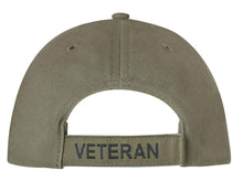 Rothco Vintage Veteran Low Profile Cap - Baseball Cap with Veteran Text and Adjustable Back