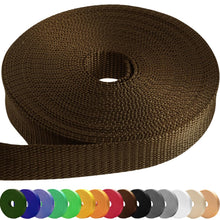 TECEUM 3/4" & 5/8" & 1" & 1.5" & 2" Webbing – 10 25 50 Yards – 40+ Colors – Heavy Duty 1 Inch 1.5 Inch 2 Inch Backpack Straps – Webbing for Outdoors Indoors Crafting DIY