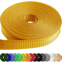 TECEUM 3/4" & 5/8" & 1" & 1.5" & 2" Webbing – 10 25 50 Yards – 40+ Colors – Heavy Duty 1 Inch 1.5 Inch 2 Inch Backpack Straps – Webbing for Outdoors Indoors Crafting DIY