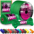 100 ft / Green