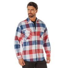 Rothco Buffalo Plaid Flannel Long Sleeve Shirt – Casual Button-Down with Heavyweight 8-oz Cotton Material
