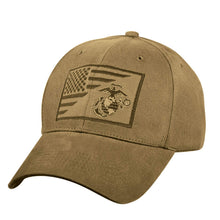 Rothco USMC Eagle, Globe and Anchor/US Flag Low Pro Cap - Patriotic Marine Corps Hat