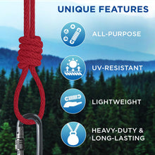 TECEUM 500lb Cotton Rope 3/16” (5 mm) – 50 FT | 100 FT– Strong All-Purpose Braided Rope – Natural Cotton – for Crafting, Сamping, Clothes Line, DIY, Indoor & Outdoor Use – Natural
