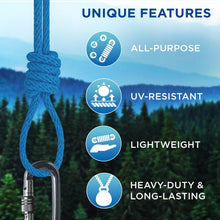 TECEUM 500lb Cotton Rope 3/16” (5 mm) – 50 FT | 100 FT– Strong All-Purpose Braided Rope – Natural Cotton – for Crafting, Сamping, Clothes Line, DIY, Indoor & Outdoor Use – Natural