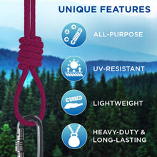TECEUM 500lb Cotton Rope 3/16” (5 mm) – 50 FT | 100 FT– Strong All-Purpose Braided Rope – Natural Cotton – for Crafting, Сamping, Clothes Line, DIY, Indoor & Outdoor Use – Natural