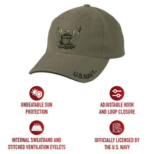 Rothco Vintage U.S. Navy Eagle Low Profile Cap – Rugged Outdoor Baseball Hat