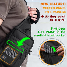 TECEUM Tactical Compact Sling Bag – CCW for Everyday – 10+ Styles – Shoulder EDC Crossbody Bag for Concealed Carry of Handgun
