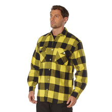 Rothco Buffalo Plaid Flannel Long Sleeve Shirt – Casual Button-Down with Heavyweight 8-oz Cotton Material
