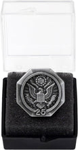 SHOP AWARDS AND GIFTS Service Lapel Pins, US Federal Government Logo Seal, Recognition Gift, 5/8 Inch, Pack of 6, Silver, 25 Years