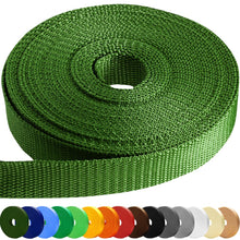 TECEUM 3/4" & 5/8" & 1" & 1.5" & 2" Webbing – 10 25 50 Yards – 40+ Colors – Heavy Duty 1 Inch 1.5 Inch 2 Inch Backpack Straps – Webbing for Outdoors Indoors Crafting DIY