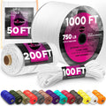 200 ft / White