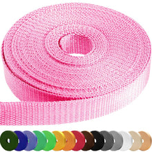 TECEUM 3/4" & 5/8" & 1" & 1.5" & 2" Webbing – 10 25 50 Yards – 40+ Colors – Heavy Duty 1 Inch 1.5 Inch 2 Inch Backpack Straps – Webbing for Outdoors Indoors Crafting DIY