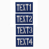 4 Pack / Blue