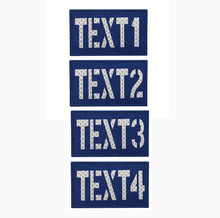 Custom Reflective Call Sign Laser Cut Patch IR Flag Patch (4 Pack, Black)