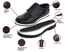 Rothco Uniform Oxford Dress Work Shoe – High‑Gloss, Cushioned & Rugged Tread Sole for Service Professionals