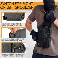 TECEUM Tactical Compact Sling Bag – CCW for Everyday – 10+ Styles – Shoulder EDC Crossbody Bag for Concealed Carry of Handgun