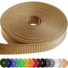 TECEUM 3/4" & 5/8" & 1" & 1.5" & 2" Webbing – 10 25 50 Yards – 40+ Colors – Heavy Duty 1 Inch 1.5 Inch 2 Inch Backpack Straps – Webbing for Outdoors Indoors Crafting DIY