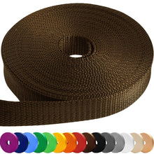 TECEUM 3/4" & 5/8" & 1" & 1.5" & 2" Webbing – 10 25 50 Yards – 40+ Colors – Heavy Duty 1 Inch 1.5 Inch 2 Inch Backpack Straps – Webbing for Outdoors Indoors Crafting DIY