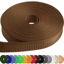 TECEUM 3/4" & 5/8" & 1" & 1.5" & 2" Webbing – 10 25 50 Yards – 40+ Colors – Heavy Duty 1 Inch 1.5 Inch 2 Inch Backpack Straps – Webbing for Outdoors Indoors Crafting DIY